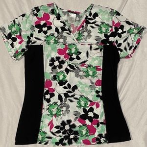 Cherokee Womens Scrub Top SZ Small